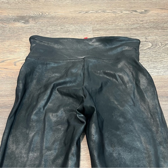 Women's Spanx Faux Leather Shiny Leggings High Waisted Stretch Size Small - Picture 5 of 11